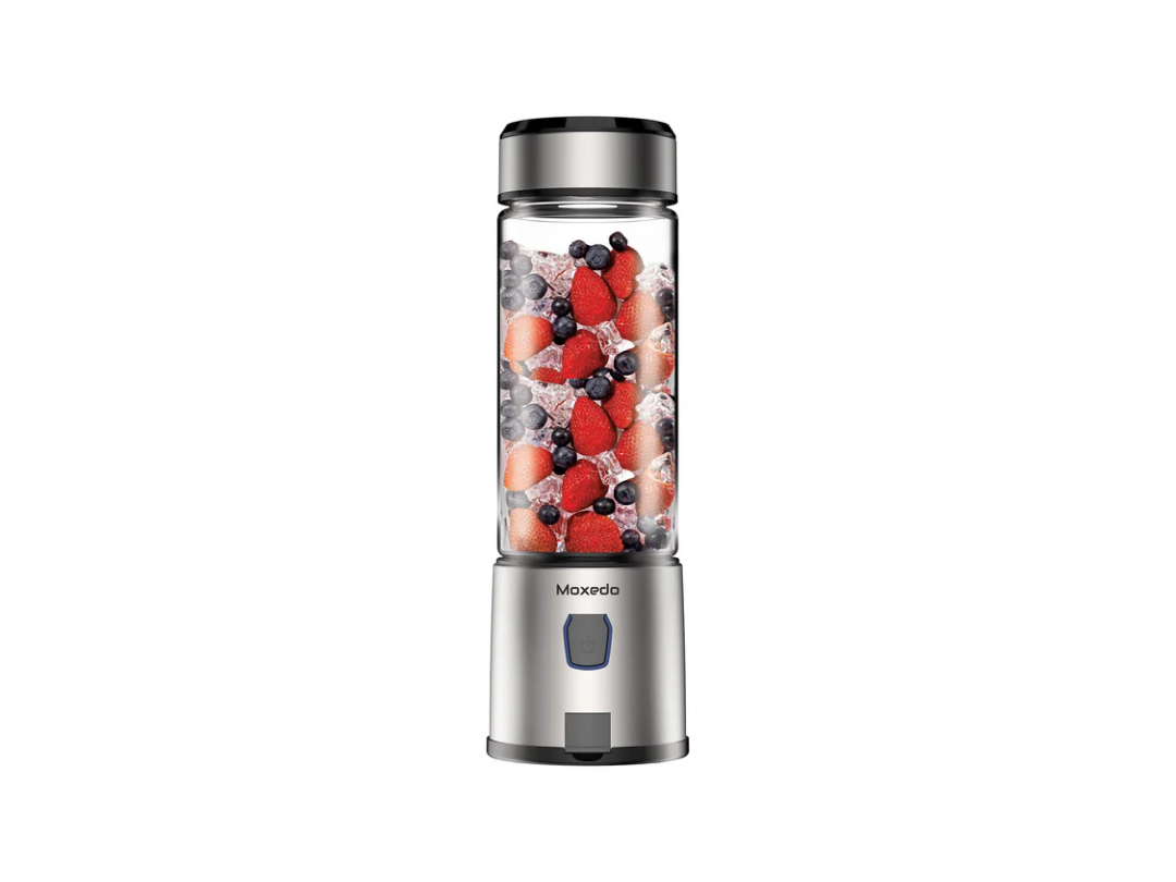 Moxedo Portable Juicer Blender - USB Rechargeable, 15oz, Black Moxedo Portable Juicer Blender - USB Rechargeable, 15oz, Black